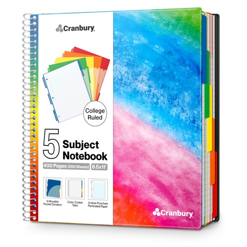 Subject notebook college - 5-subject,