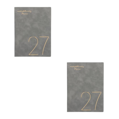 Grey daily organizer 2027 - a5,