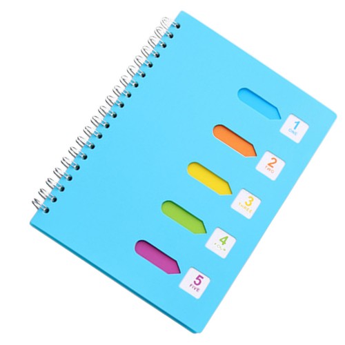 Notepad with sections notebook - with,