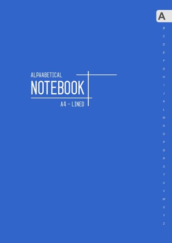 Alphabetical notebook - alphabetical,