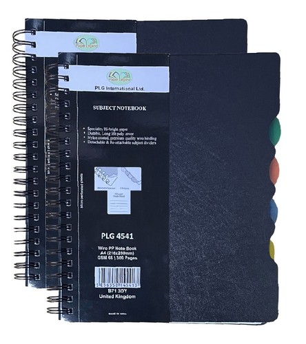Subject notebook with 4 - notebook,