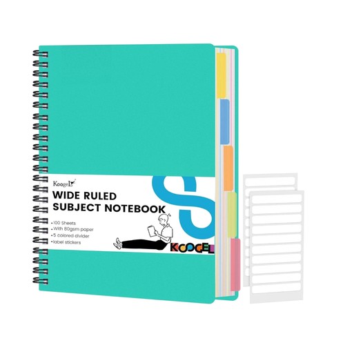 Notebook with dividers - a4,