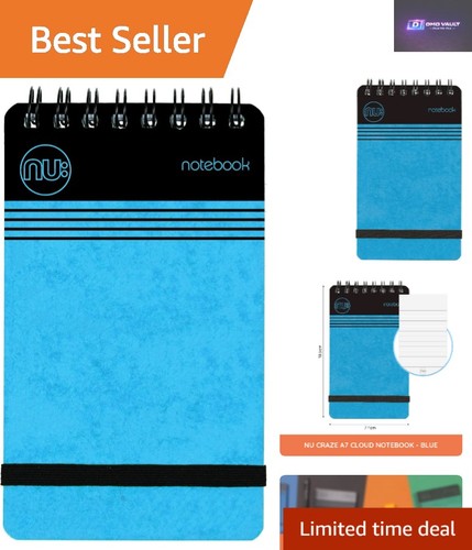 Two section blue notebook - two-section, a7