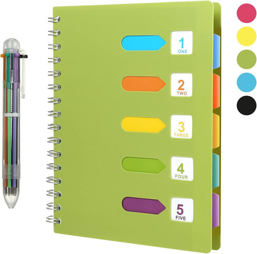 Subject spiral notebook with - spiral,