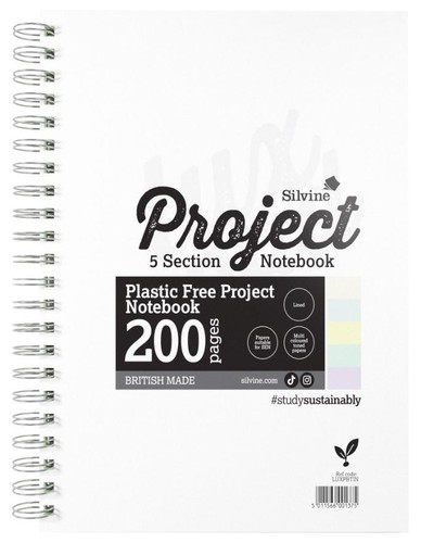 Project notebook with 5 - a4+,