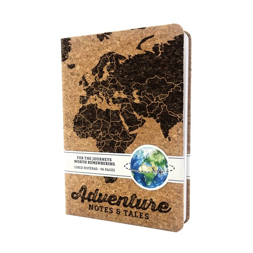 Cork notepad adventure - notepad, a5