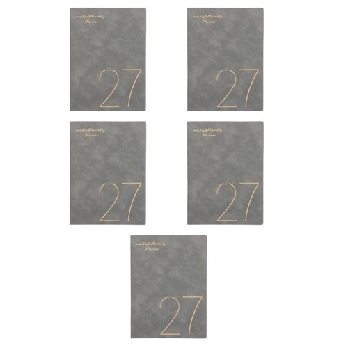 Daily planner 2027 grey - daily,